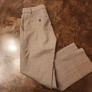 Theory Womens Checkered Chinos NWOT